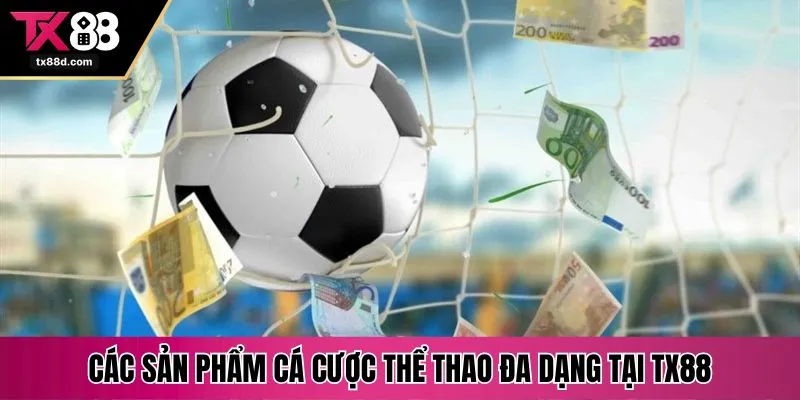 Các sản phẩm cá cược thể thao đa dạng tại TX88